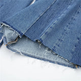 kamames Blue Wide leg Jeans For Women Patchwork Denim Pants Woman Fashion Streetwear Baggy Pants Woman Mid-Waist Woman Trousers