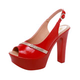 kamames High-Heeled Sandals Summer 2023 Thick Heels Hollowed-Out Korean Version Muffin Waterproof Table Thick-Soled Fish Mouth Shoes Large Size Women's Shoes