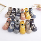 0 to 4 Years Cute Bear Winter Kids Warm Terry Socks Shoes Socks Infant Boys Thicken Shoes Cotton Baby Girls Booties Soft Sole