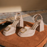 kamames kamames Baotou Mary Jane Single Shoe Sandals High Heels 2023 Summer New Niche Design Model Of Versatile Shoes