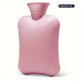 FORICOM 2L/1.2L/0.7L Hot Water Bottle For Pain Relief, Hot Water Bag For Back Pain, Heating Pad Non Toxic, Rubber.Made In PVC.