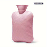 FORICOM 2L/1.2L/0.7L Hot Water Bottle For Pain Relief, Hot Water Bag For Back Pain, Heating Pad Non Toxic, Rubber.Made In PVC.