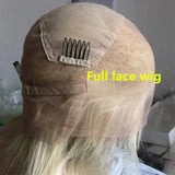 Highlight Wig Human Hair for Women Dark Blonde Glueless Full Lace Wigs Pre Plucked 13x6 Hd Transparent Lace Frontal Wig