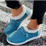 kamames New Winter Cotton Shoes Plush Thickened Warm Single Shoes Large Size 43 Cotton Shoes