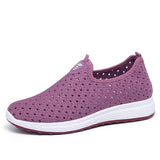 kamames Summer Women Shoes Women Breathable Mesh Sneakers Shoes Ladies Slip on Flats Socofy Loafers Shoes Fashion Trainers Women