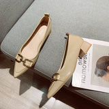 kamames New Thick-Heeled Single-Heeled Shoes For Women In Autumn Style With Skirt, Pointed Head And Low-Heeled Evening Shoes
