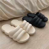 Womens Slippers Summer Sandals Thicken EVA Soft Bath Slip Cute Ins Cloud Shap Design Antislip Sole Flat Slide Shoes