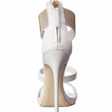 kamames Hot Diamond High-Heeled Sandals Large-Size Women's Shoes Super High-Heeled Banquet Sandals Supply
