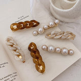 New Handmade Chain Hair Clips Gold Color Long Barrettes Hair Clips For Women Girls Korean Fashion Hairpin Hair Accessories Gifts