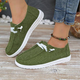 kamames New Round Head Muffin Sole Single Shoes Rubber Soles Pure Color Lace Large Size Lace Women's Singles Shoes