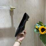 kamames kamames Heels Women Nude Small Heel Shoes Soft Leather Pointed Soft Bottom French Gentle With Skirt Shoes Low Heel Single Shoes