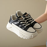 kamames Casual Single Shoes Hollowed-Out Breathable Muffins Thick-Soled Small Man Heightened Casual Shoes Korean Version Of Spot Women's Shoes