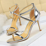 BIGTREE Shoes Buckle Strap High Heels 2022 New Women Heels Sandals Stiletto 11cm Sexy Heels Party Shoes Women Pumps Ladies Shoes