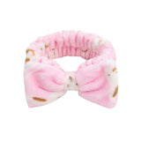 2022 New OMG Letter Coral Fleece Wash Face Bow Hairbands For Women Girls Headbands Headwear Hair Bands Turban Hair Accessories