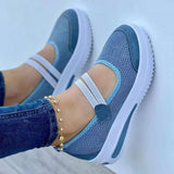 kamames Shoes of Women Wedge Platform Sneakers Mesh Breathable Casual Vulcanized Shoes Female Non Slip Light Walking Shoes