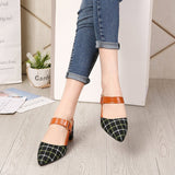 kamames New Summer Style Full-Heeled Children's Single Shoes, Large Size 42 High Heels, Pointy Back Sandals