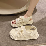 kamames kamames Female Fairy Wind 2024 New Summer Casual Women's Shoes Flat Student Platform Sport Roman Women's Shoes