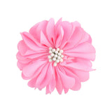 2 Pcs/lot New Sweet Chiffon Fabric Flower Hair Clips For Girls Safety Hairpin Boutique Barrettes Headwear Kids Hair Accessories