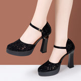 kamames Manlin Specialized In Body Shape And Gait Catwalk Super High Heel Practice Baotou Stage Performance Cheongsam Shoes Girl