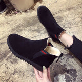 kamames kamames Add Warm Cotton Boots 2023 Korean Cotton Shoes Women's Fashion Platform Women's Big Cotton Shoes