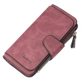 Classic Trendy Long Coin Purse, Faux Leather Multi Wallet, Large-capacity Purse With Zipper