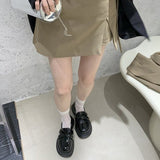 kamames Love Shoes Women's 2024 Autumn New Style Thick Soles Heighten Minority Retro Shoes Single Shoes Are Super Hot