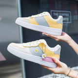 kamames Spring Korean Sports Shoes Lace Up Flats Breathable White Shoes Platform Woman Shoes Casual Sneakers Zapatos De Mujer
