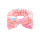 2022 New OMG Letter Coral Fleece Wash Face Bow Hairbands For Women Girls Headbands Headwear Hair Bands Turban Hair Accessories