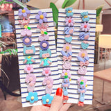 20/40PCS/Set New Girls Cute Colorful Cartoon Scrunchies Ponytail Holder Hair Bands Kids Lovely Headband Fashion Hair Accessories