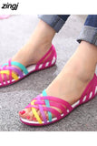 kamames Shoes Women Sandals Clear Shoes transparent shoes Peep Toe Sandalia Feminina Beach Shoes Ladies Slides Sandalias Mujer