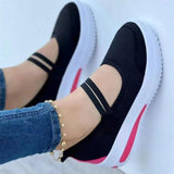kamames Shoes of Women Wedge Platform Sneakers Mesh Breathable Casual Vulcanized Shoes Female Non Slip Light Walking Shoes
