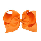 6 Inch Big Grosgrain Ribbon Solid Hair Bows With Clips Girls Kids Hair Clips Headwear Boutique Hair Accessories