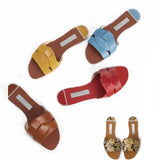 kamames Brand ZARZ Transparent Flat Slippers For Women 2022 Summer New Leather Cross Decoration Women's Sandals Woman Shoes Plus Size 41