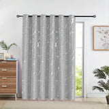 1pc Modern Grey Golden Silvery Marble Pattern Curtain for Bedroom, Office, Kitchen, Living Room, and Study - Classic European Design for Home Decoration