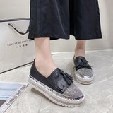 kamames Ladies' Casual Shoes 2023 Summer New Shallow-Mouthed One-Foot Love Shoes Korean Version Of Diamond Sneakers