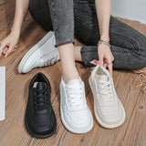 kamames kamames Wind Board Shoes Women 2024 Spring And Autumn New Soft Bottom Women's Shoes Lace Up Small White Shoes Women Fashion Light Casual Shoes Women