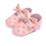 kamames Boy Girl Breathable Bow Design Anti-Slip Shoes Casual Sneakers Toddler Soft Soled First Walkers
