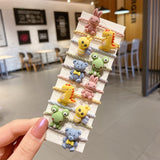 10/15Pcs/Set Children Cute Cartoon Fruit Elastic Hair Bands Girls Baby Lovely Rubber Bands Ponytail Holder Kids Hair Accessories