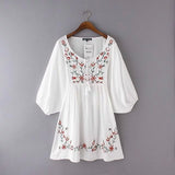 kamames New Flower Embroidered Jacquard Medium-Sleeved Dress In Early Spring 2024