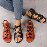 kamames kamames Size Women's Shoes In The Summer Of 2024, The New Strapped Fish Mouth Flat-Soled Roman Shoes Leisure Women's Sandals