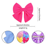 2 Pcs/lot Cute Solid Cotton Hair Bows With Clip For Girls Hair Clips Handmade Hairpins Barrettes Headwear Kids Hair Accessories