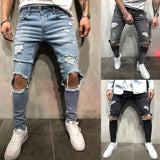 2025 2025 jeans new ripped slim men's trousers New special for 2025 station men's popular trousers
