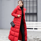 Cross-border supply Winter women's cotton clothes Extended large fur collar women's cotton clothes Thickened long women's down cotton-padded clothes women's