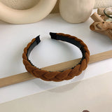 Fashion Wide Hair Bands For Women Headdress Solid Color Cloth Headband Bezel Girls Hairband Hair Hoop Female Hair Accessories