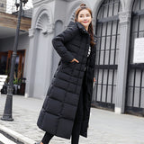 Cross-border supply Winter women's cotton clothes Extended large fur collar women's cotton clothes Thickened long women's down cotton-padded clothes women's