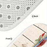 [Trusted] 3pcs Christmas Snowman Bathroom Set: Non-Slip, Absorbent Mats with Toilet Lid Cover & U-Shaped Rug - Soft, Stylish for Bathroom, Laundry & Bedroom