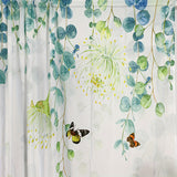 1pc Vibrant Floral Print Semi-Sheer Yarn Curtain - Rod Pocket Top, Washable, Fantasy Garden Style for Living Room, Bedroom, Office, and Kitchen - Easy to Hang and Maintain