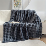 Ultra-Soft Flannel Throw Blanket - Plaid Pattern, Tear-Resistant, All-Season Comfort For Couch & Bed, 70.0X100.0 cm