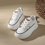 kamames Casual Single Shoes Hollowed-Out Breathable Muffins Thick-Soled Small Man Heightened Casual Shoes Korean Version Of Spot Women's Shoes