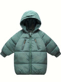 Toddler & Little Boys Quilted Winter Wonderland Jacket - Ultra-Warm Hooded, Zip-Up, Casual Style Outerwear for Chilly Days